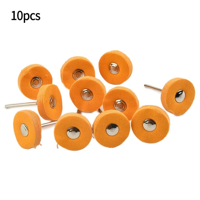 Roue De Polissage Coton Naturel Merard N°TP - Diamètre 100 Mm, épaisseur 40 Plis (10 Mm) - Pour Polissage Fin Et Qualité Supérieure - Très Douce - 5
