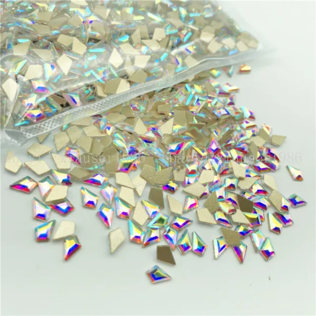 20 50pcs Nail Art Rhinestones Glitter Diamond Crystal Gem 3D Tips DIY Decoration