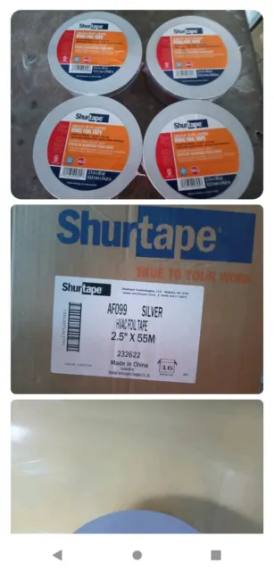Shurtape 181A-P/181B-FX  HVAC Foil Tape 2.5" x 60 YDS - AF 099 # 4 pcs