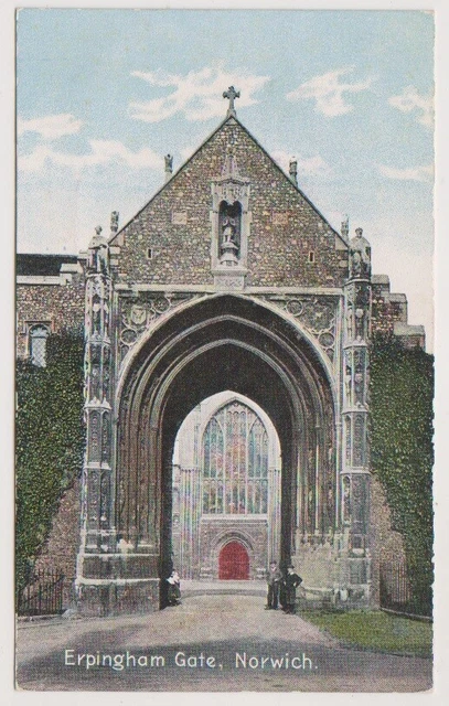 Norfolk postcard - Erpingham Gate, Norwich (A434)