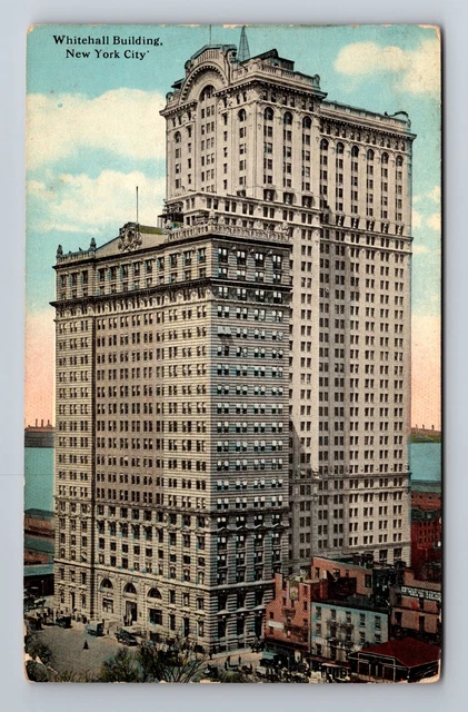 New York City NY-New York, Whitehall Building, Antique, Vintage c1917 Postcard