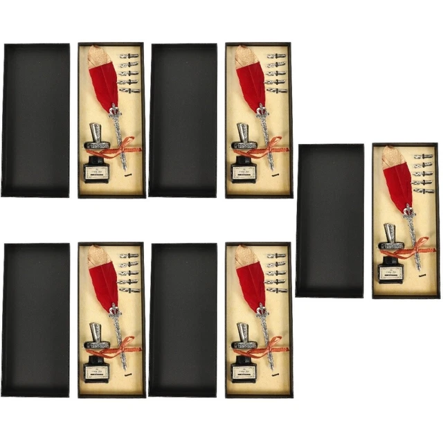5 juegos de plumas lápiz tinta kit pluma decorativa lápiz caligrafía lápiz inmerso