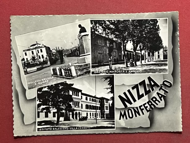 Cartolina - Nizza Monferrato ( Asti ) - Vedute diverse - 1960