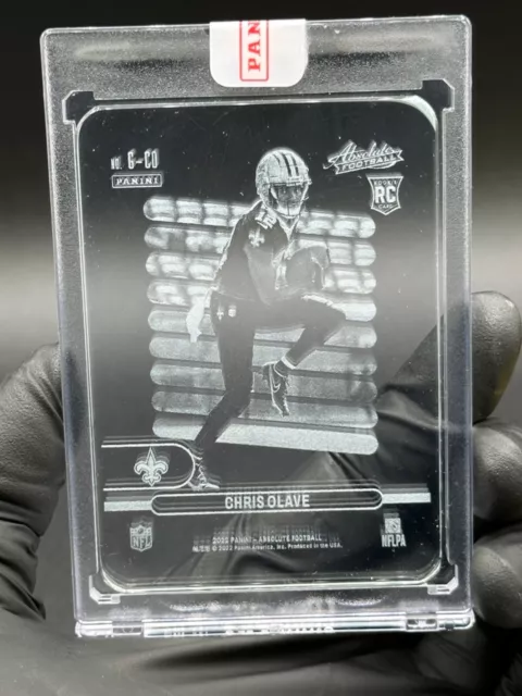 2022 Panini Absolute Memorabilia Chris Olave Glass #G-CO Rookie RC 2022 Panini Absolute Memorabilia Chris Olave Glass #G-CO Rookie RC