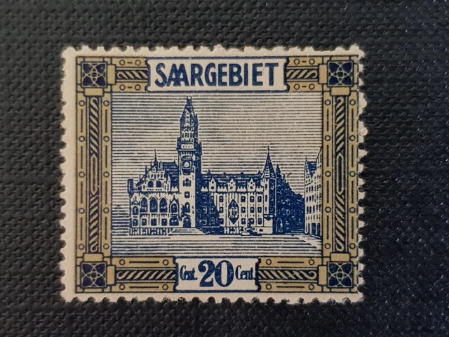 Saar MiNr 88, ungebraucht, Landschaftsbilder (II), JG 1922