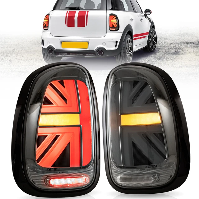 Mini One Rear Light VLAND FULL LED Smoked Tail Lights Rear Lamp For 2010-2016 BMW Mini ...