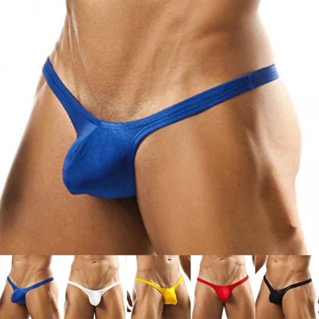 Mens Sexy Pouch G-string Thongs Jockstrap Swim Low Rise Bikini Briefs Underwear