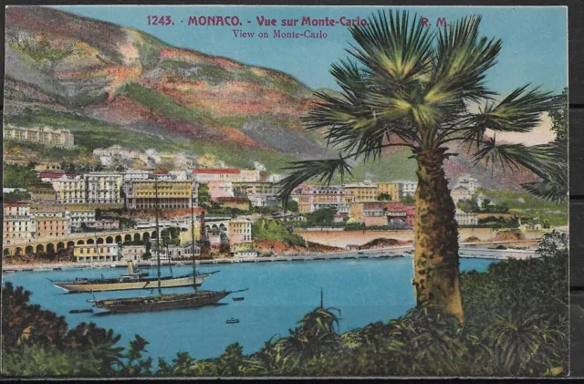 Ansichtskarte Monaco  ca. 1910  - Monaco Monte Carlo Stadtansicht - ungebraucht