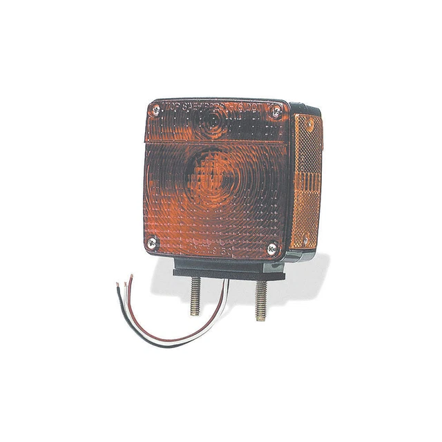 GROTE 55420 Stop/Turn/Tail Light,Square,Red, Yellow