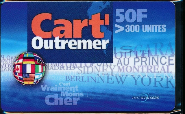 Carta Prepagata Cart Oltremare Guadalupa Martinica Rif. Abc 23/4
