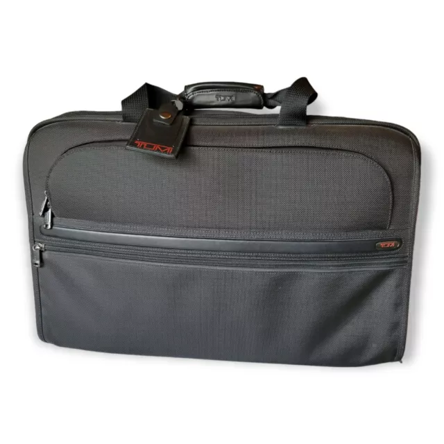 Tumi Black Nylon Carry-On Expandable Luggage Laptop Overnight Bag + BONUS Lock
