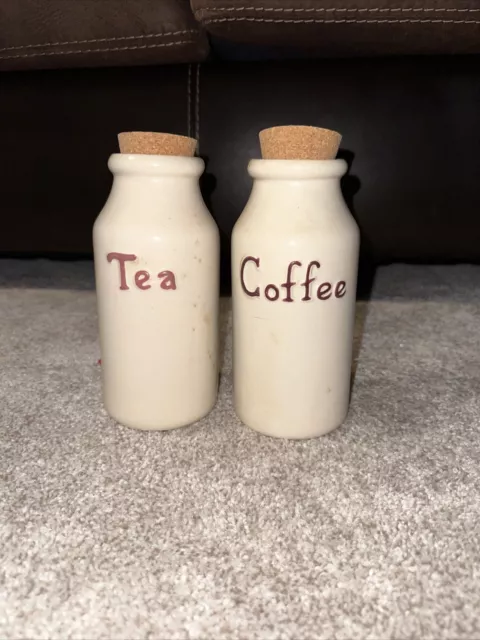 Pottery Coffee Cup And Tea Jug With Tea Gift With Cork Top Lid