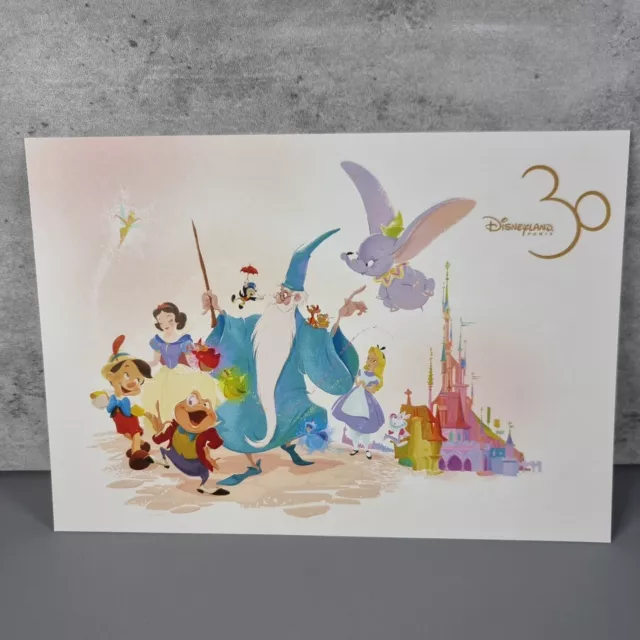 Disneyland Paris 30th Anniversary LimitedEdition Postcard Jody Daily Fantasyland