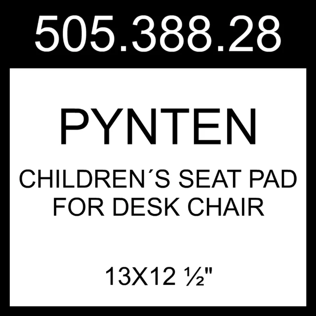 Almohadilla de asiento infantil IKEA PYNTEN para silla de escritorio turquesa 13x12 1⁄2"" 505.388.28