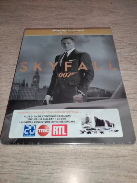 * Steelbook Neuf Sous Blister Skyfall Edition Limitee Blu Ray + Dvd