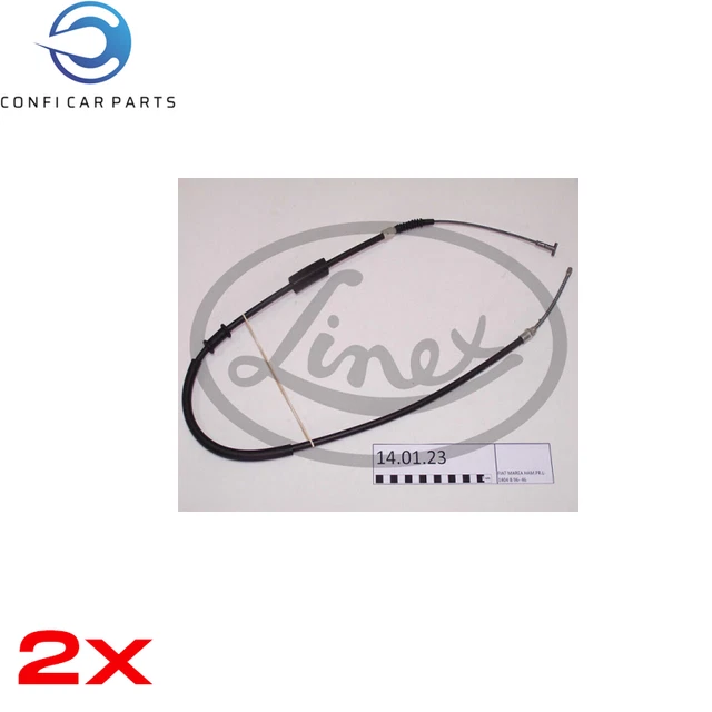 Handbremsseil Bremsseil Paar Hinten Linex 140123 2Pcs P F�R Fiat Marea