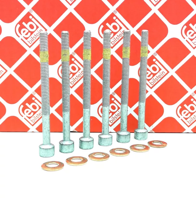 6x Zylinderschraube + Dichtringe für Einspritzdüse Injektor MERCEDES SMART CDI