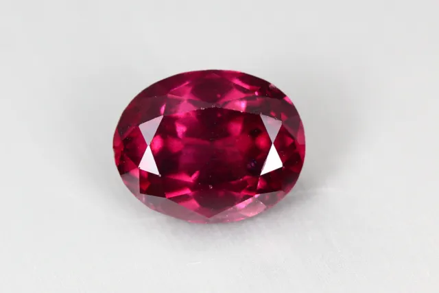 3.765 Ct Exquisite Unusual Hot Pinkish Red Natural Unheated Rhodolite Gemstone!!