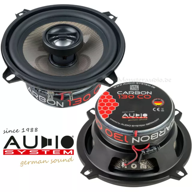Audio System Carbon 130 CO 13cm Koax Lautsprecher Set Boxen 210 Watt