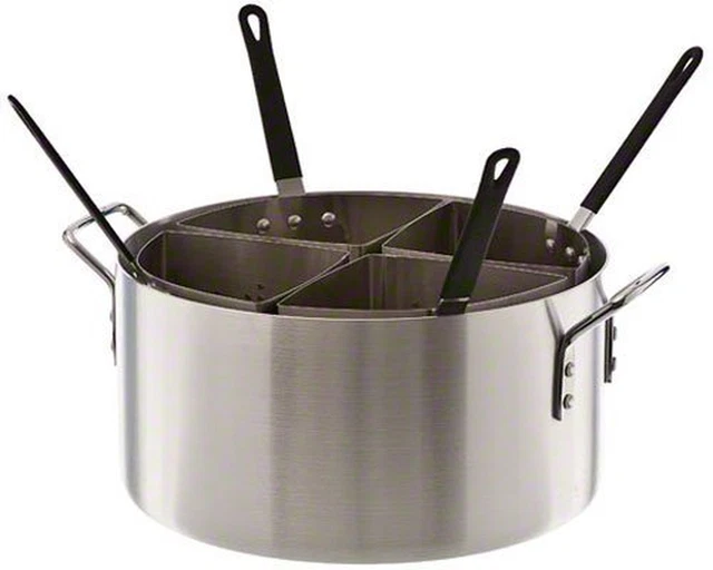 (APSA-4) 20 Qt Aluminum Pasta Cooker W/ Inserts