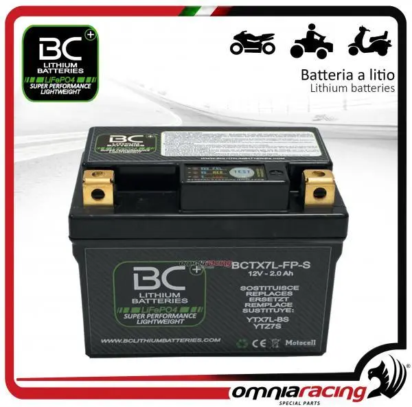 BC Battery moto lithium batterie pour Yamaha XVS125 H DRAG STAR 2000>2004