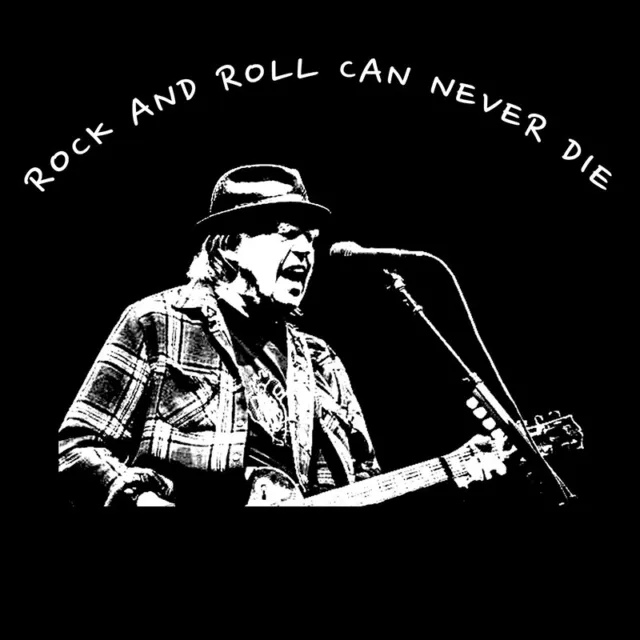 Neil Young T-Shirt Rock and roll can never die! BlackSheepShirts