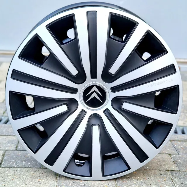 Full Set  15" wheel trims to fit Citroen Berlingo Mk3   (NOT RELAY VAN)
