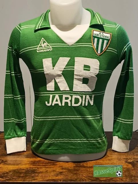 MAILLOT OLYMPIQUE SAINT-ETIENNE porté n°4 vintage DUARIG vert shirt