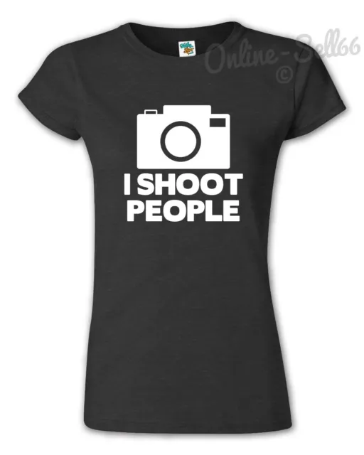 T-shirt divertente fotografia I Shoot People fotografo uomo donna 2