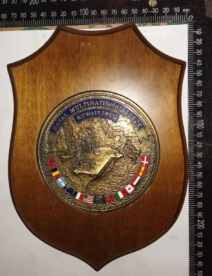 CREST MEDAGLIONE "NAVAL MULTINATIONAL FORCE KUWAIT FREE"  MARINA MILITARE   #2 
