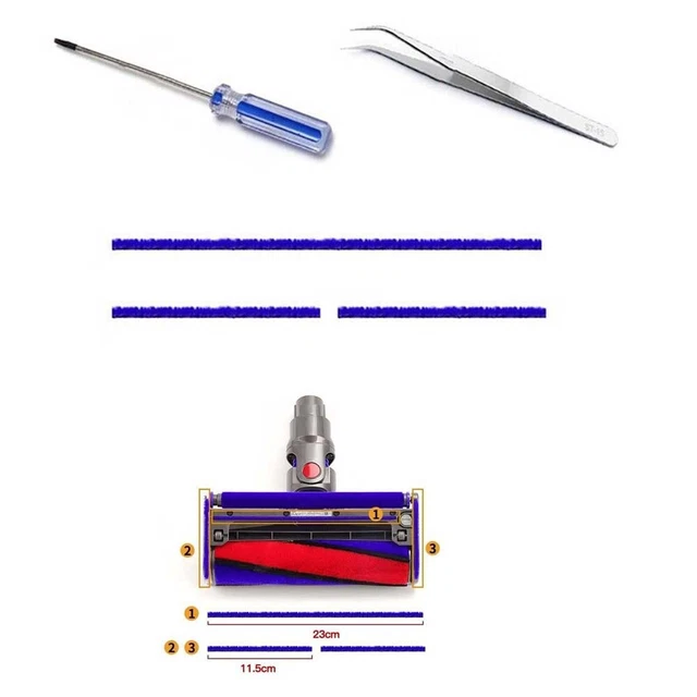 Pratique Bas Bande Peluche Bandes de Rechange Bandes Brosse V11 V7 V8