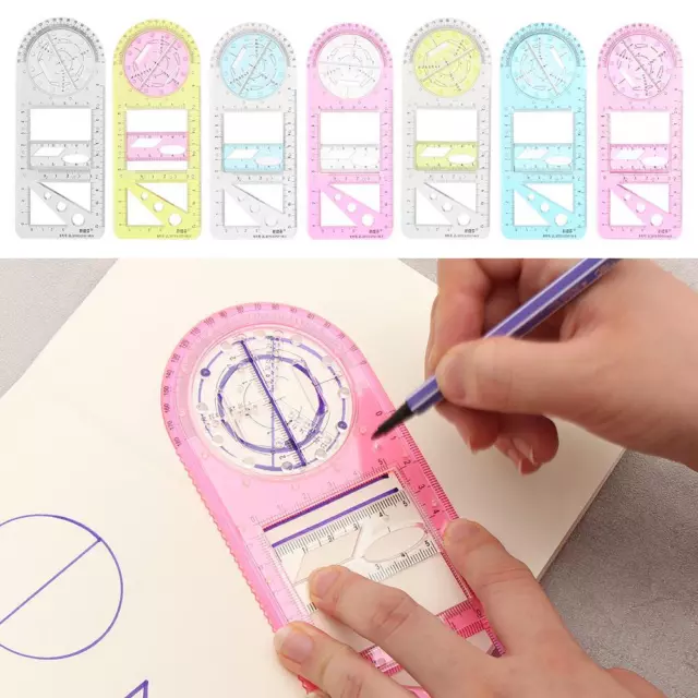 Multifunctional Geometric Ruler Drawing  Ruler Measuring Tool Drawing Template