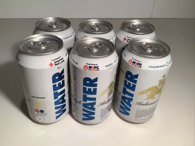 6 pk 2022 Anheuser Busch Drinking Water Can Hurricane Ian FL exp 9/23 Red Cross