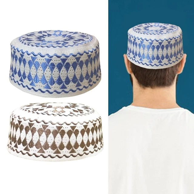 Teschio Arabia Saudita abbigliamento preghiera islamica uomini cappello musulmano berretto turbante