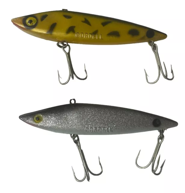 2) VINTAGE COTTON Cordell Boy Howdy Topwater Prop Baits, Lot of 2 Fishing  Lures $11.99 - PicClick