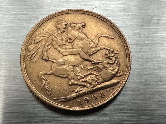 1904 Edward VII Full Sovereign Coin