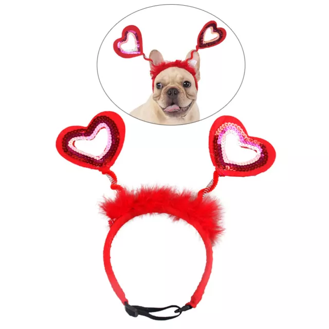 Herz Stirnband Amor Santa Hut Für Hund Hund Partei Hut Hund Stirnband Ohren