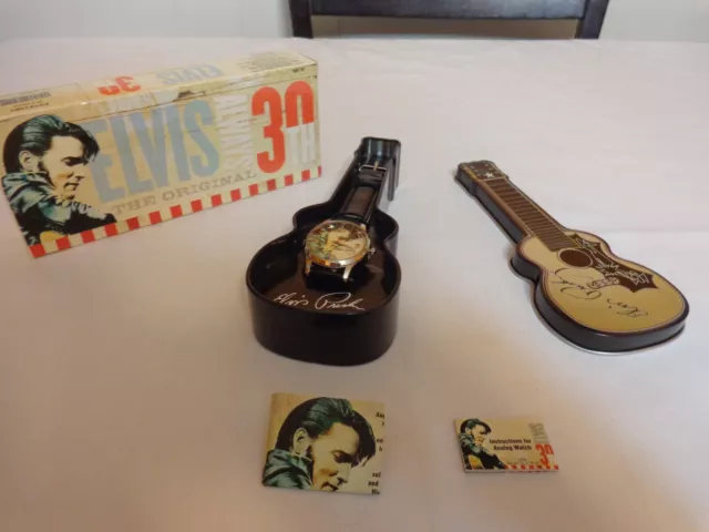 Elvis Always the Original 30th Watch in Guitar Tin Commemorative Collectible NEW