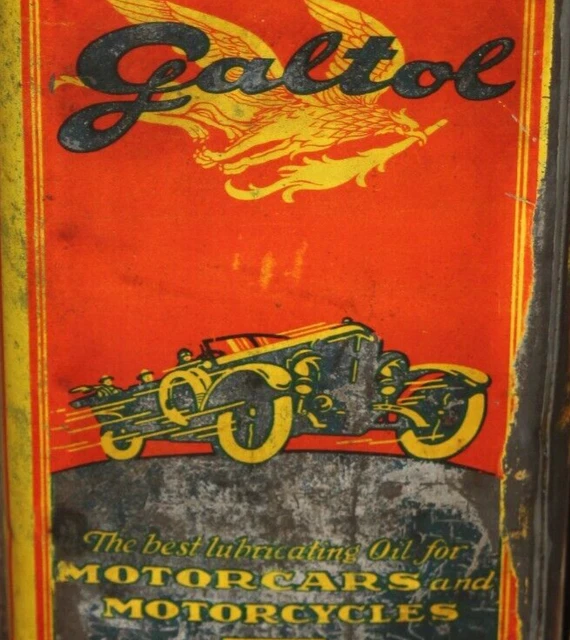 Öldose Ölkanne GALTOL 1920er /  mobiloil aeroshell shell  polarine opaline