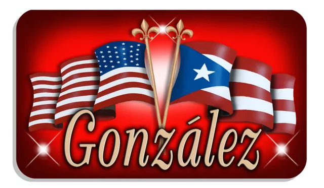 Puerto Rico USA Unity Flags Decal Sticker Personalize Any Text Latino Red 4 x 8"