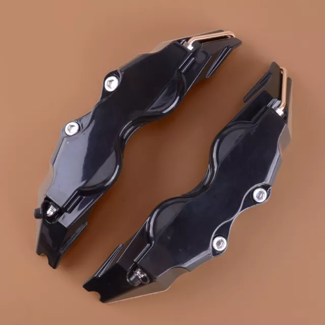 2x Black Front Car Disc Brake Caliper Cover Accessories