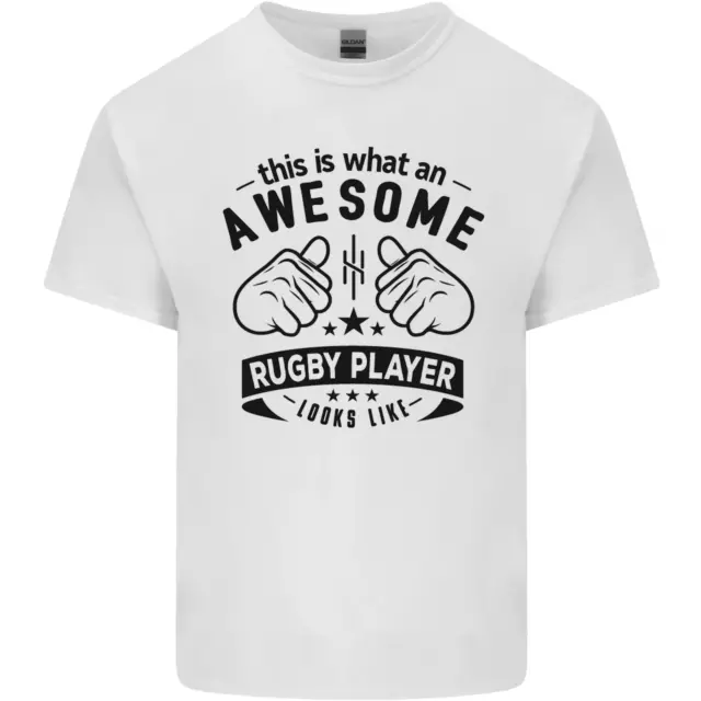 T-shirt da uomo in cotone da uomo An Awesome Rugby Player Looks Like Union