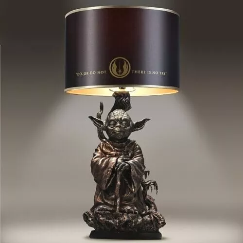 Star Wars Bradford Exchange Collectible Jedi Master Yoda Masterpiece Table Lamp