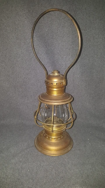 Antique late 19th C. Brass C.T. Ham Railroad Lantern Antique late 19th C. Brass C.T. Ham Railroad Lantern