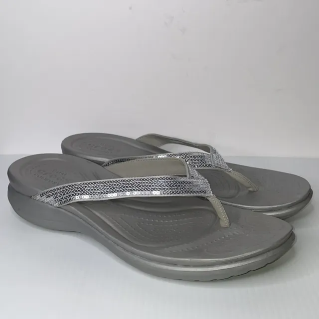 Crocs Capri V Flip Flop, Thong , Slip On Sandals Women's Size 5 