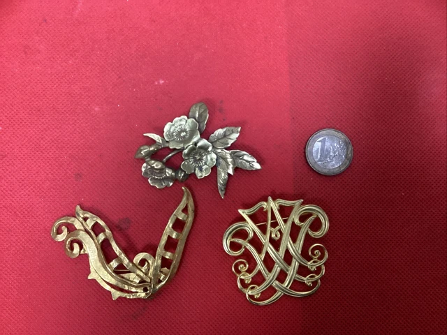 Magnifique Broche Vintage Créateur à Identifier - Pierre Turquoise - Bijou Rétro Unique