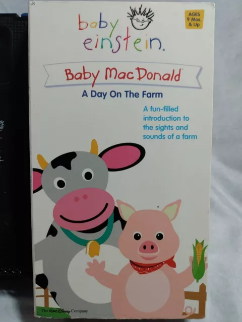 Disney Baby Einstein MacDonald Day On Farm VHS Video Tape RARE