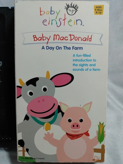 Disney Baby Einstein MacDonald Day On Farm VHS Video Tape RARE