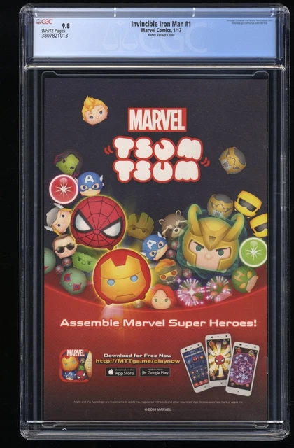 Invincible Iron Man (2017) #1 CGC NM/M 9.8 Raney Variant Marvel 2