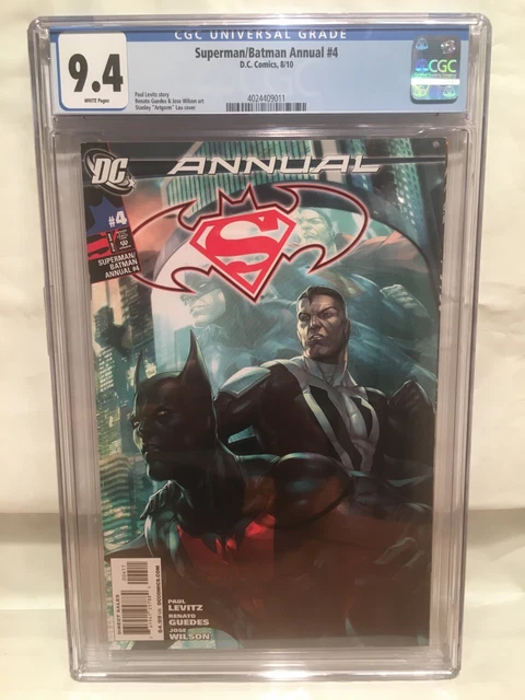 Superman Batman Annual #4 CGC 9.4 1st DCU Batman Beyond 2010 DC Comics Artgerm
